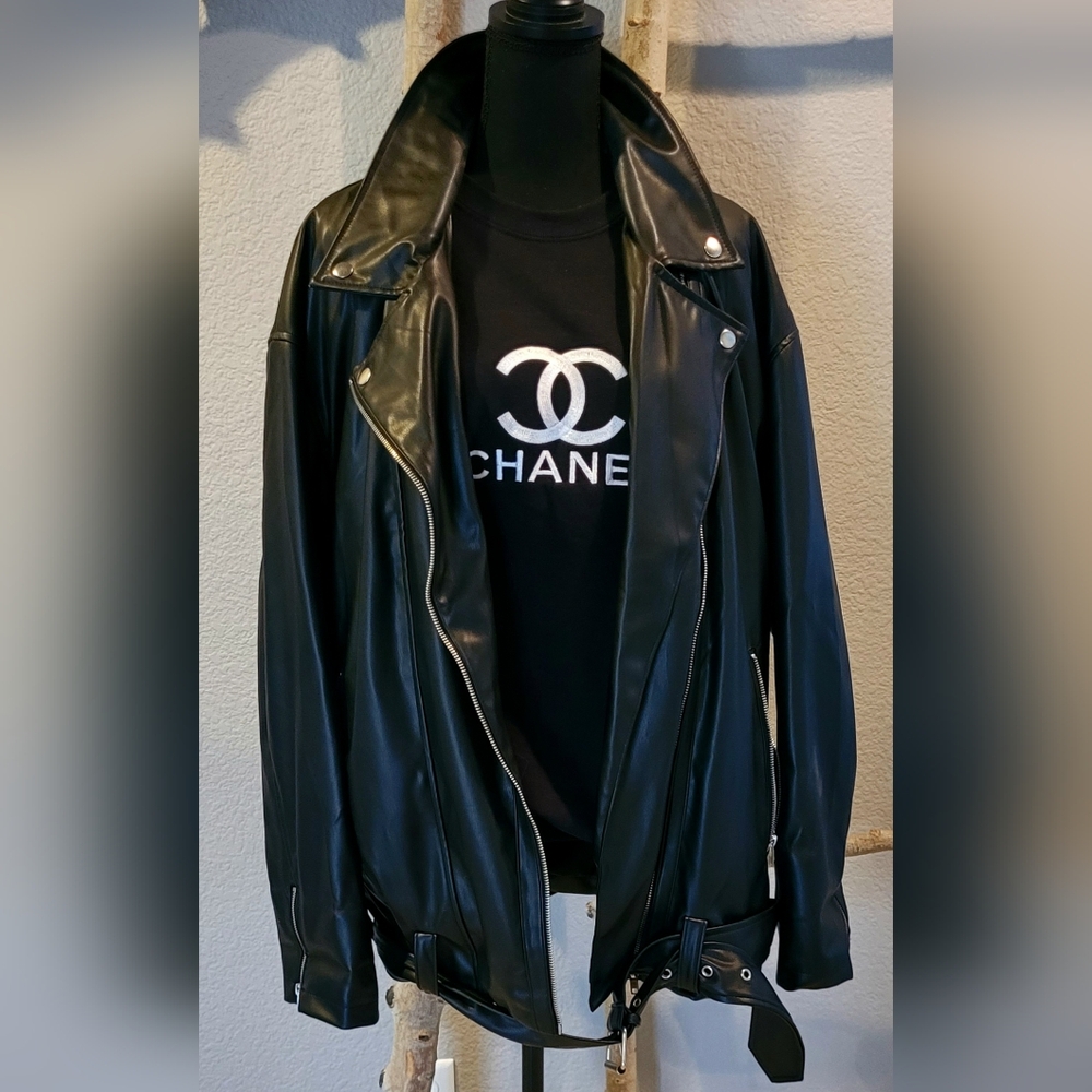 ASOS Oversized Moto Jacket - Picture 2 of 15